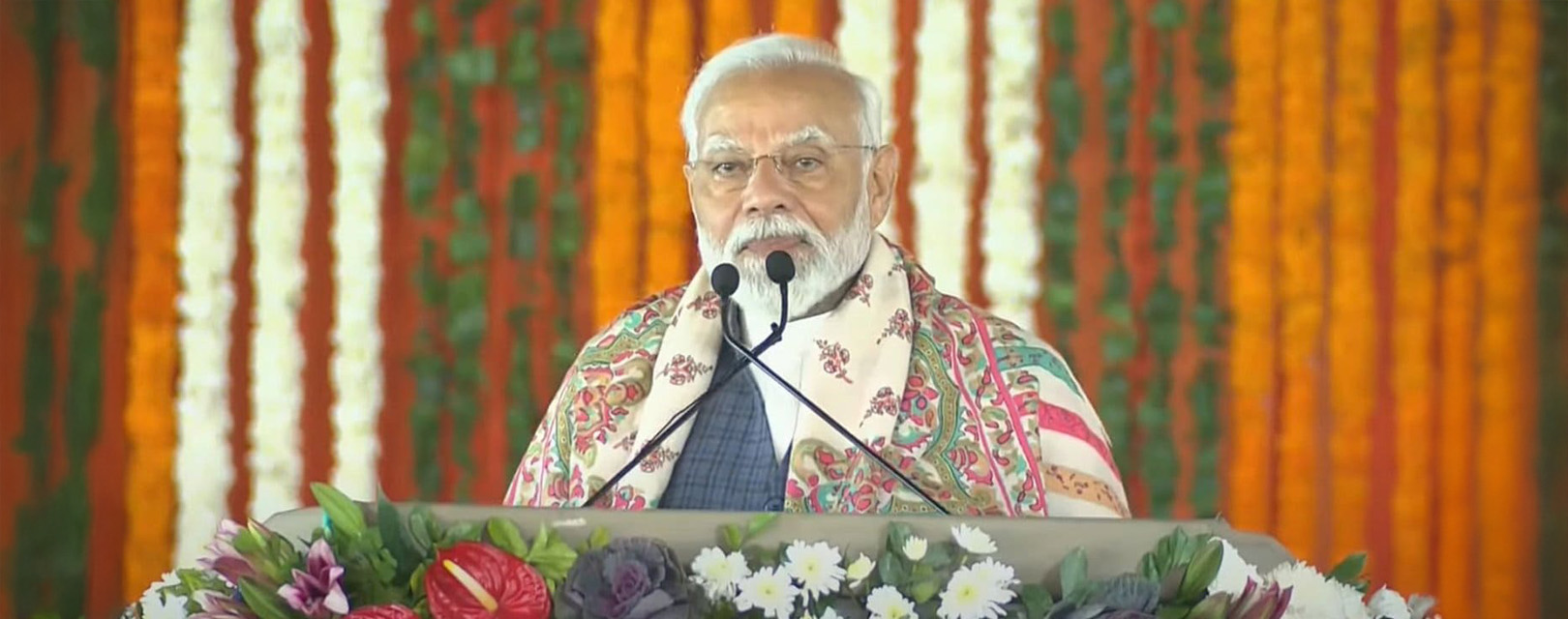 Prime Minister of India speaking at a public event